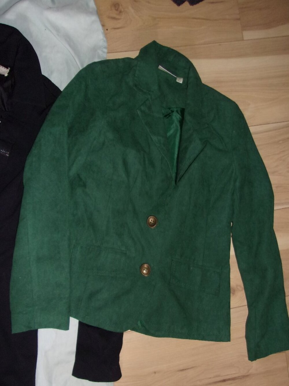 vintage medium size 8 jacket career blazer coat womens work wear green